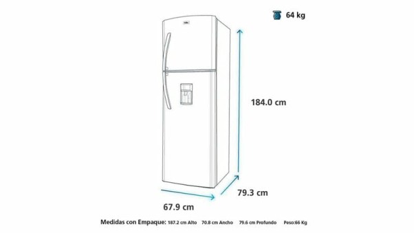 Nevera No Frost 420 Lts. Brutos Inox Mabe - RMP425FYCU1 Nevera No Frost 420 Lts. Brutos Inox Mabe - RMP425FYCU1