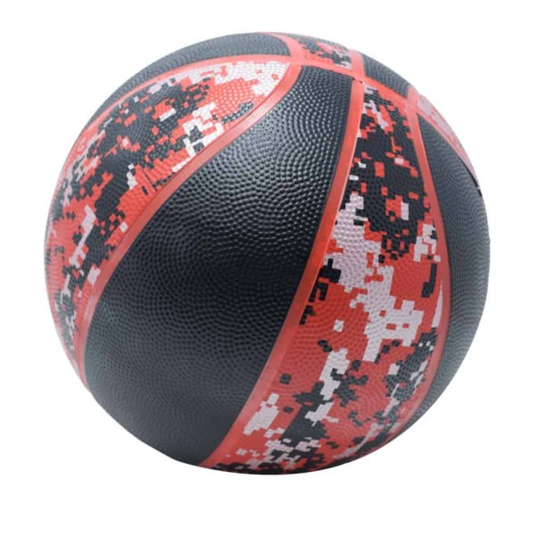'Balón Basketball No. 7 Rojo Gris Negro
