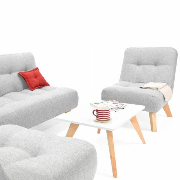 Sofá Navara + 2 Poltronas Porto + Mesa de Centro Nova - OMICRON