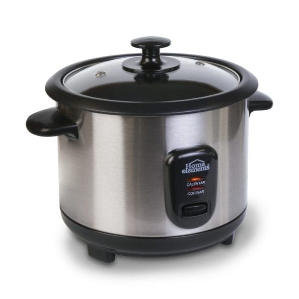 UNA OLLA ARROCERA 1,0 LTS ACERO INOX HEAR10SS sobre fondo blanco. UNA OLLA ARROCERA 1,0 LTS ACERO INOX HEAR10SS sobre fondo blanco.