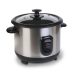 UNA OLLA ARROCERA 1,0 LTS ACERO INOX HEAR10SS sobre fondo blanco.